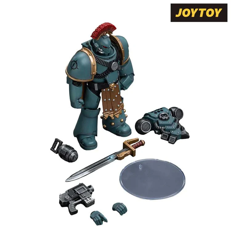 Sons of Horus MKIV Tactical Squad Sergeant with Power Fist Warhammer The Horus Heresy 1/18 Figurka 12 cm - Image 5