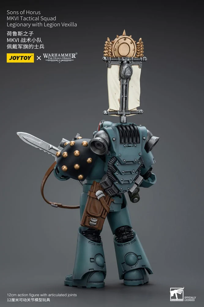 Sons of Horus MKVI Tactical Squad Legionary with Legion Vexilla Warhammer The Horus Heresy 1/18 Figurka 12 cm - Image 4