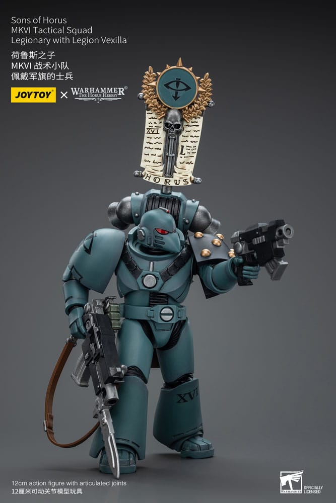 Sons of Horus MKVI Tactical Squad Legionary with Legion Vexilla Warhammer The Horus Heresy 1/18 Figurka 12 cm - Image 7