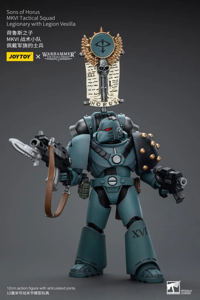 Sons of Horus MKVI Tactical Squad Legionary with Legion Vexilla Warhammer The Horus Heresy 1/18 Figurka 12 cm - Image 8