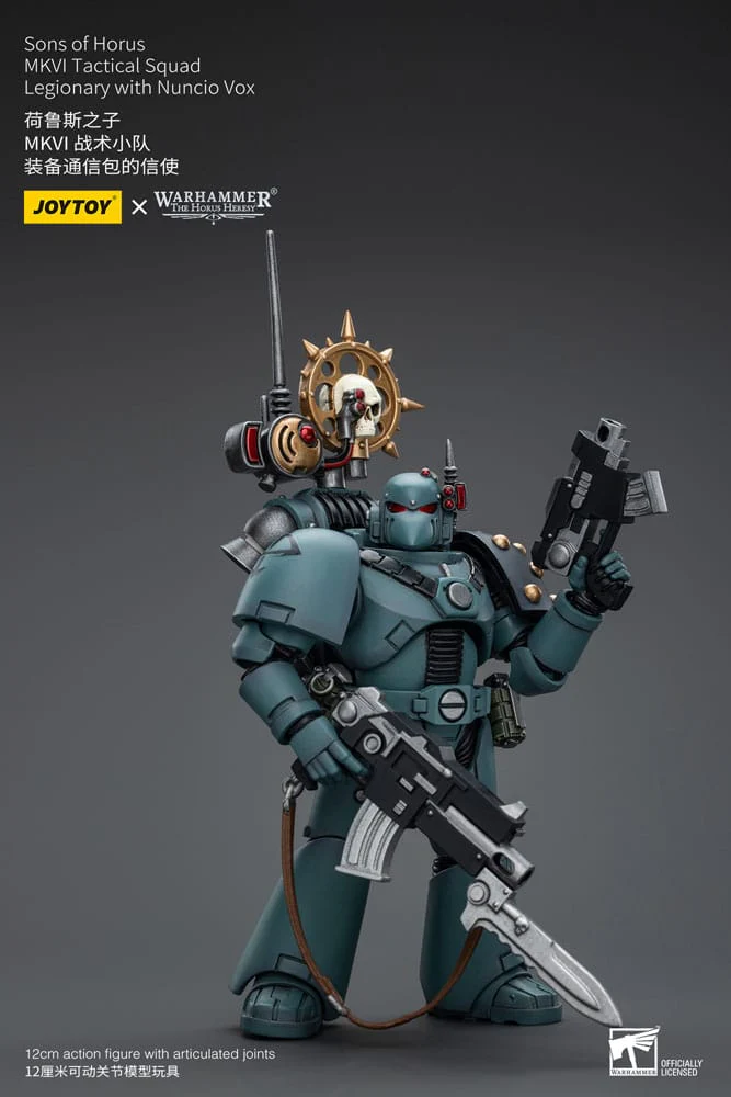 Sons of Horus MKVI Tactical Squad Legionary with Nuncio Vox Warhammer The Horus Heresy 1/18 Figurka 12 cm - Image 2