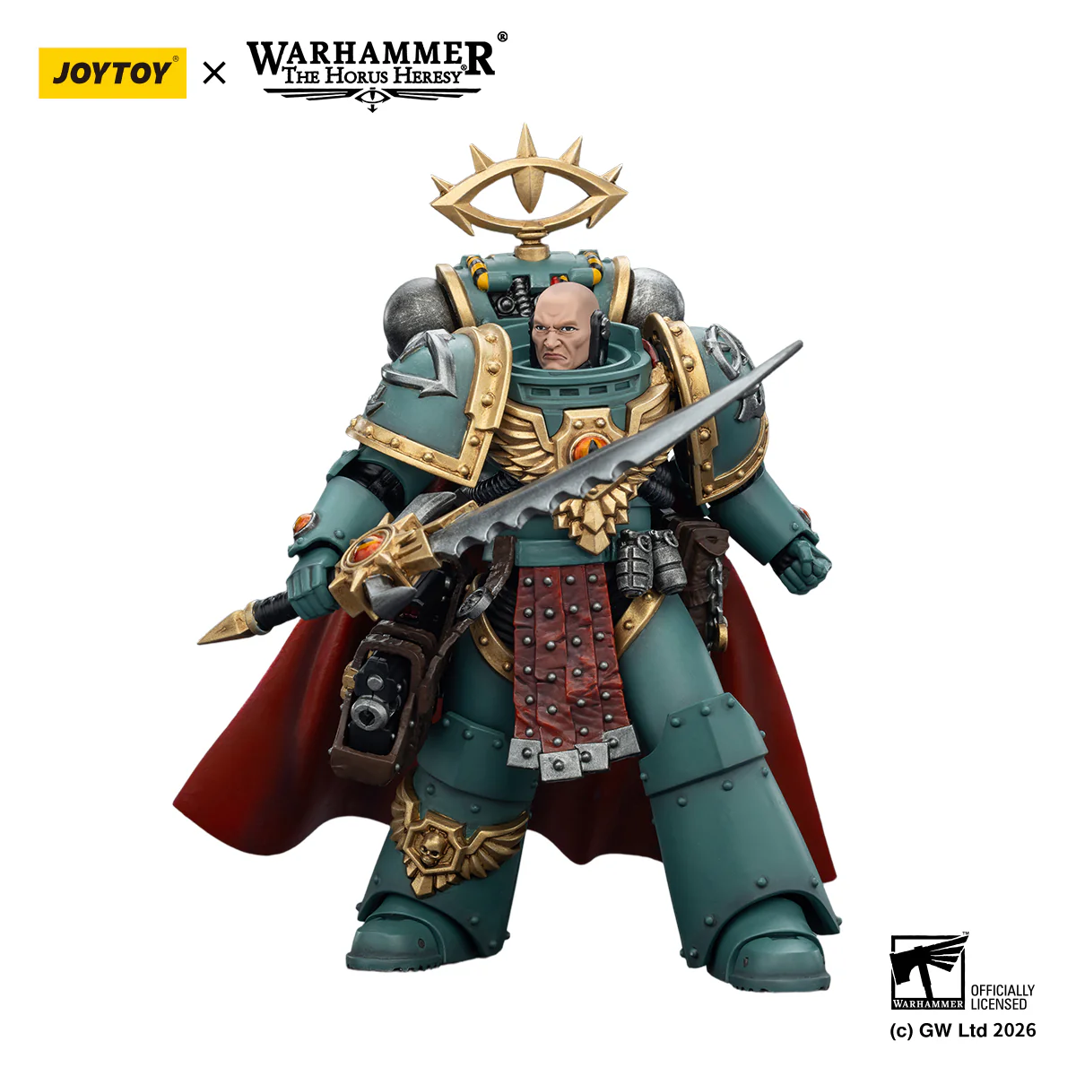Sons of Horus Tybalt Marr Captain of the 18th Company Warhammer 40k 1/18 Figurka 12 cm - Image 3