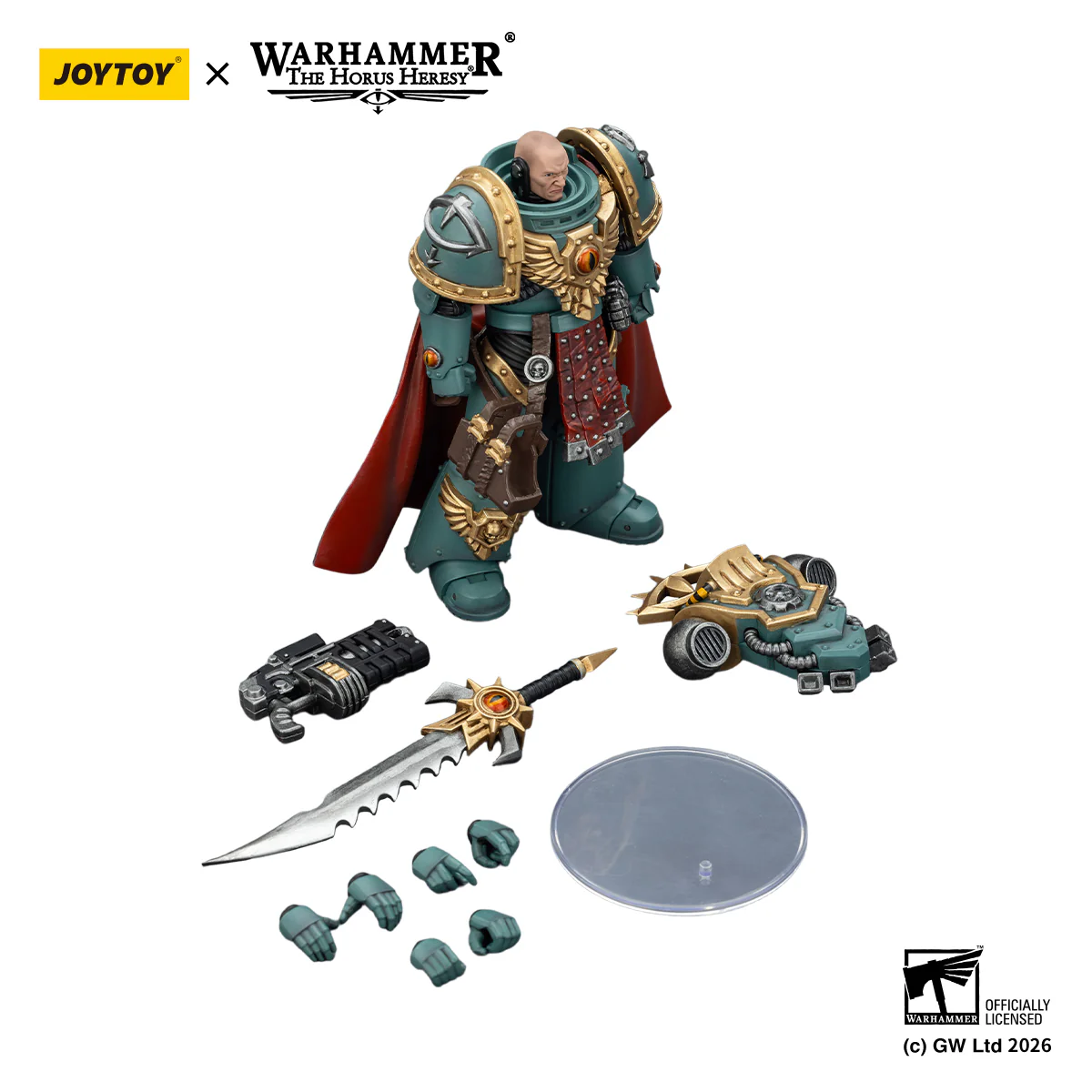 Sons of Horus Tybalt Marr Captain of the 18th Company Warhammer 40k 1/18 Figurka 12 cm - Image 5