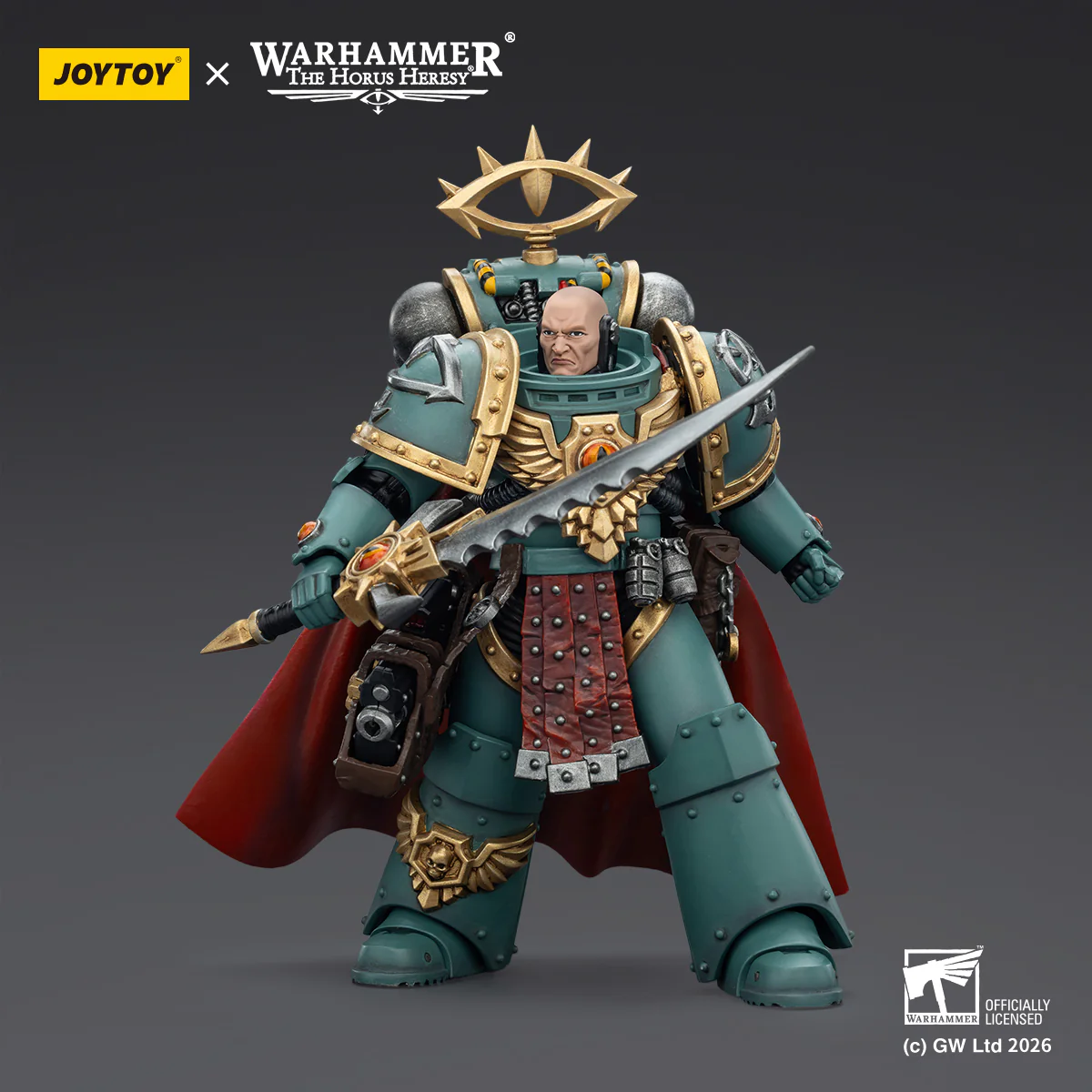Sons of Horus Tybalt Marr Captain of the 18th Company Warhammer 40k 1/18 Figurka 12 cm - Image 8