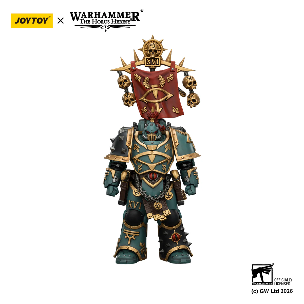 Sons of Horus Vheren Ashurhaddon Master of the True Sons Warhammer The Horus Heresy 1/18 Figurka 12 cm