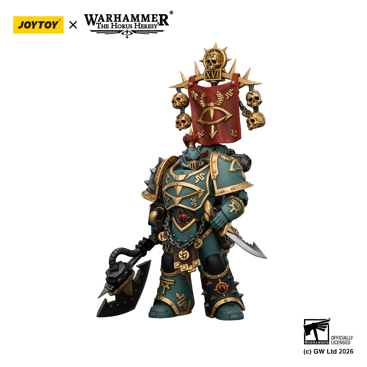 Sons of Horus Vheren Ashurhaddon Master of the True Sons Warhammer The Horus Heresy 1/18 Figurka 12 cm - Image 4