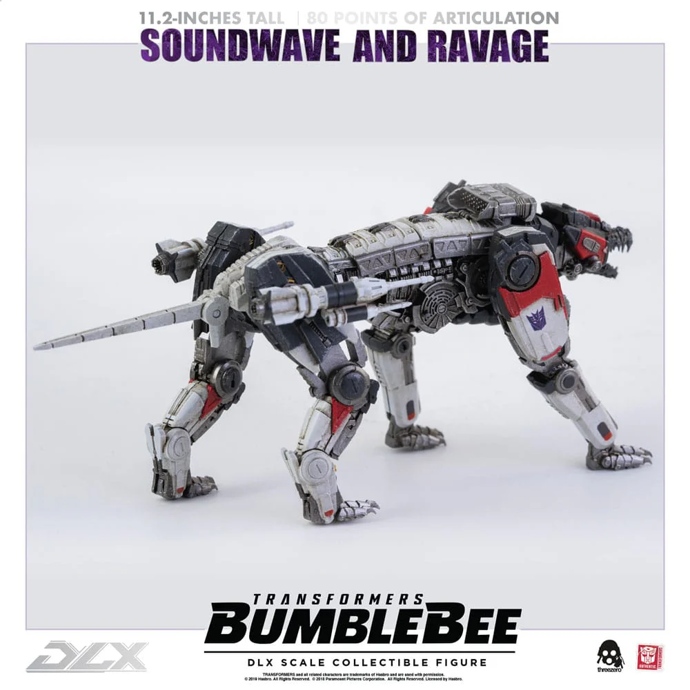 Soundwave & Ravage Transformers Bumblebee DLX 2-Pack 1/6 Figurki 28 cm - Image 2
