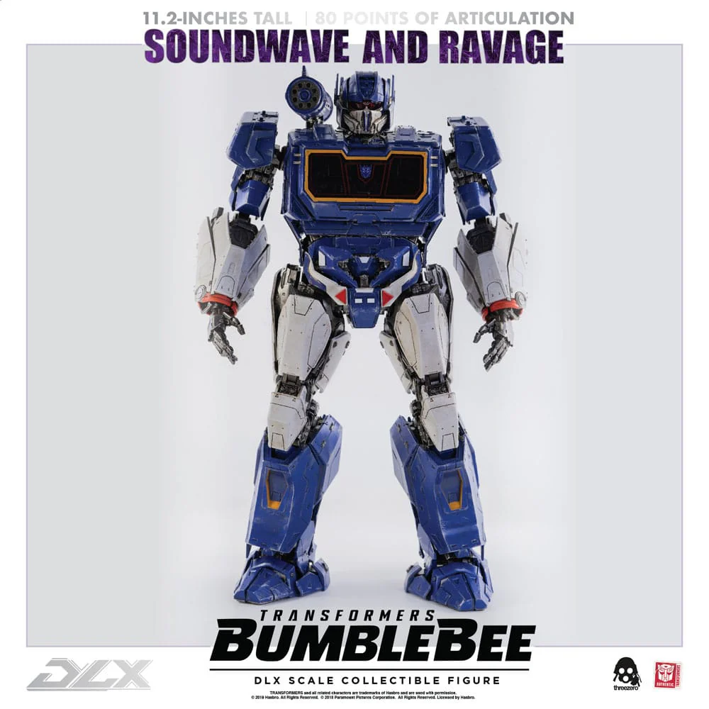 Soundwave & Ravage Transformers Bumblebee DLX 2-Pack 1/6 Figurki 28 cm - Image 5
