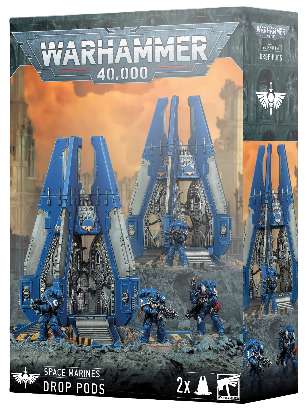 Space Marines Drop Pods Warhammer 40K
