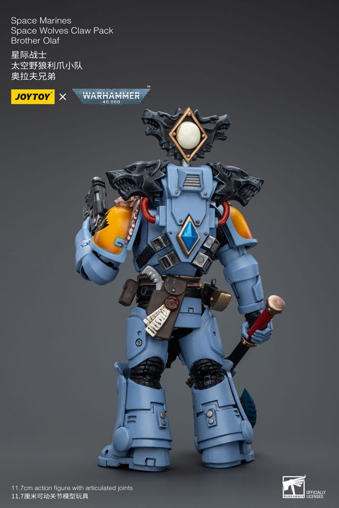 Space Marines Space Wolves Claw Pack Brother Olaf Warhammer 40k 1/18 Figurka 12 cm - Image 3
