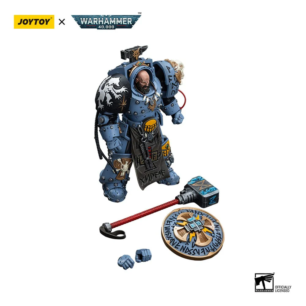 Space Wolves Arjac Rockfist Warhammer 40k 1/18 Figurka 12 cm - Image 5
