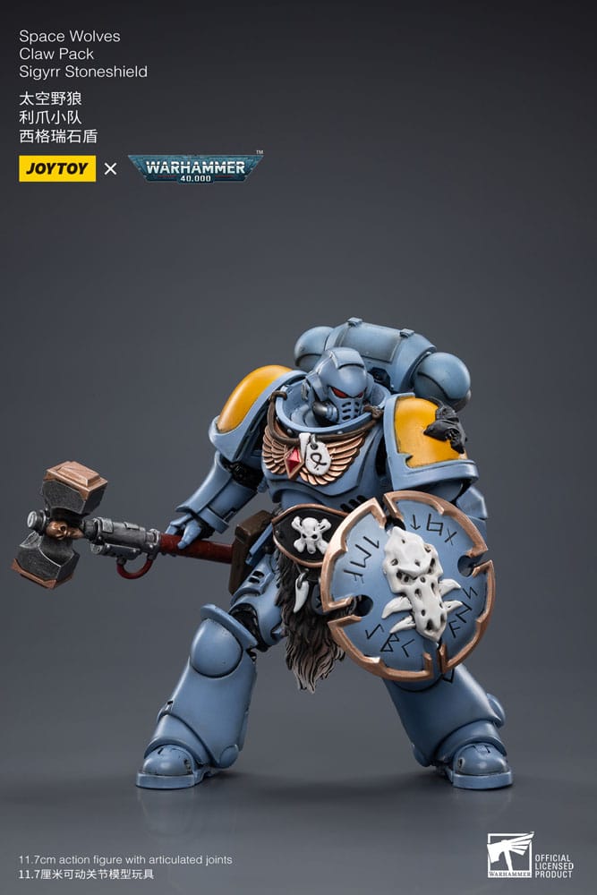 Space Wolves Claw Pack Sigyrr Stoneshield Warhammer 40k 1/18 Figurka 12 cm - Image 12