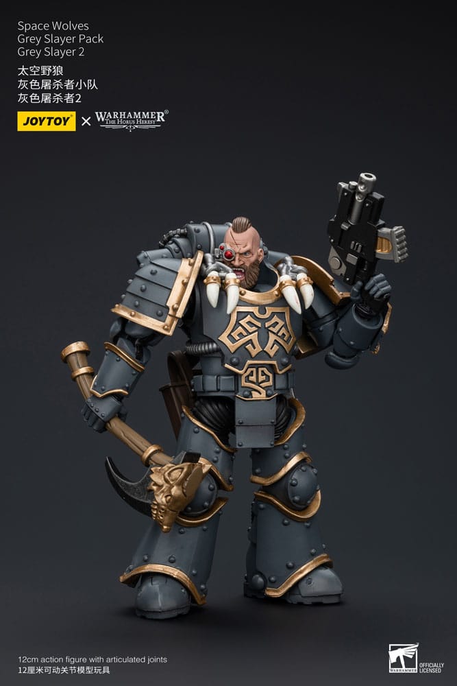 Space Wolves Grey Slayer Pack Grey Slayer 2 Warhammer The Horus Heresy 1/18 Figurka 12 cm - Image 2
