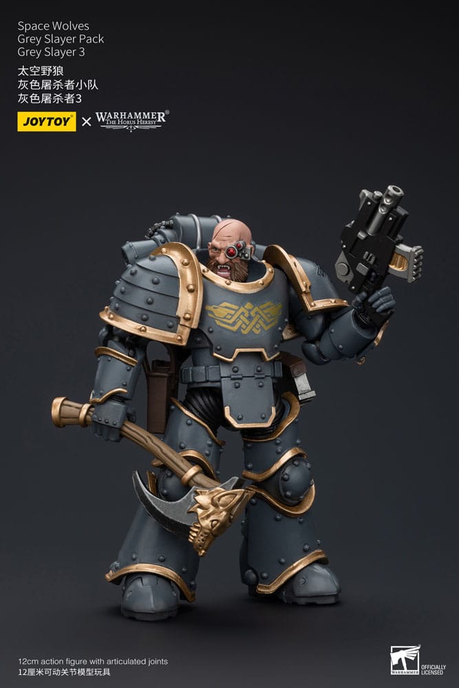 Space Wolves Grey Slayer Pack Grey Slayer 3 Warhammer The Horus Heresy 1/18 Figurka 12 cm - Image 2