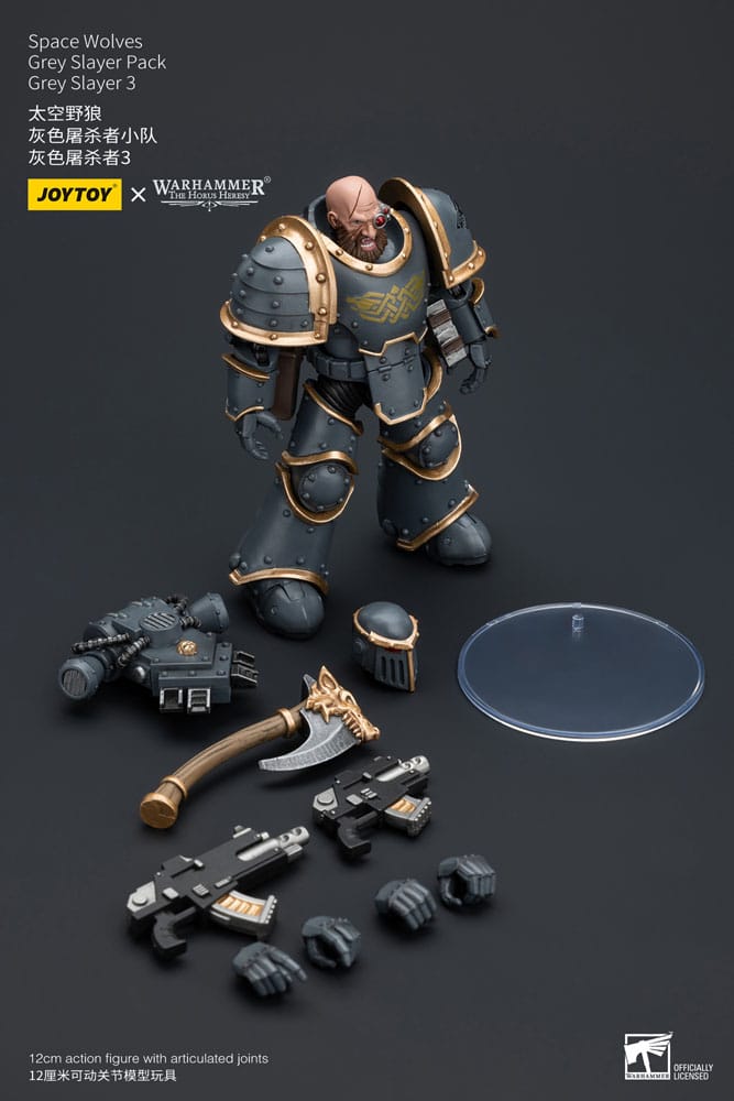 Space Wolves Grey Slayer Pack Grey Slayer 3 Warhammer The Horus Heresy 1/18 Figurka 12 cm - Image 8
