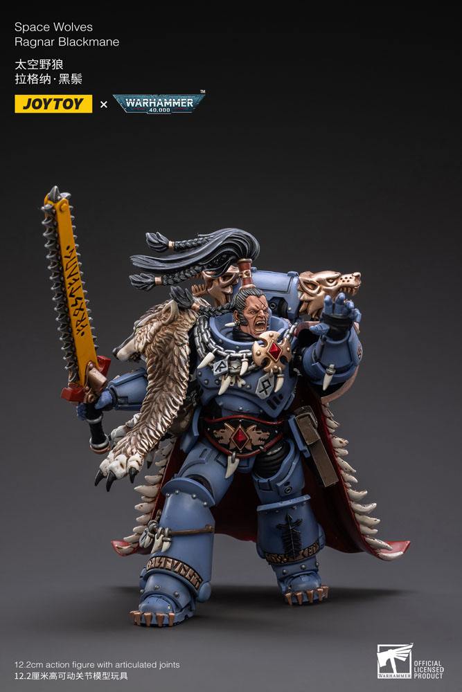 Space Wolves Ragnar Blackmane Warhammer 40k 1/18 Figurka 13 cm - Image 5