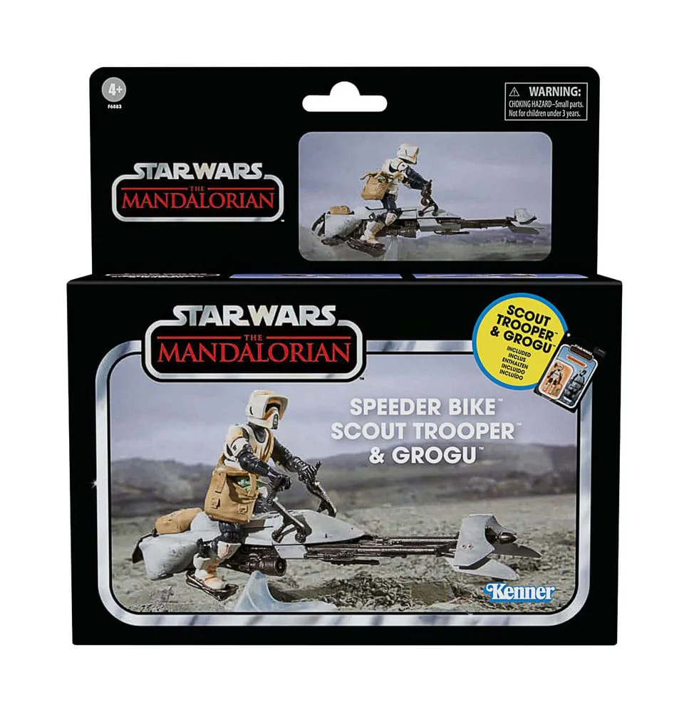 Speeder Bike with Scout Trooper & Grogu Star Wars: The Mandalorian Vintage Collection Figurka 10 cm - Image 4