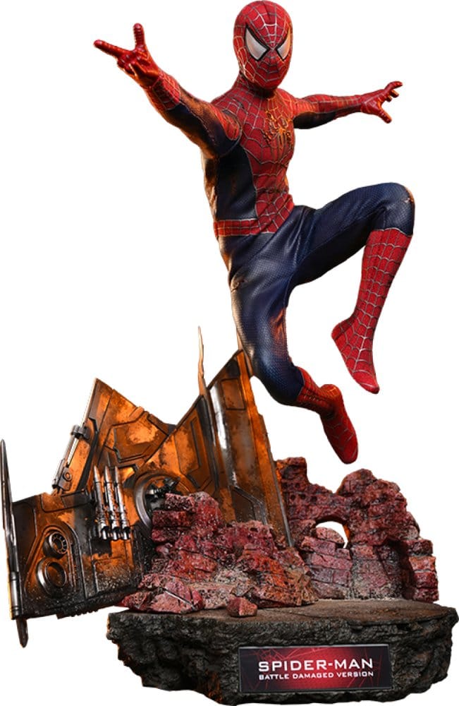 Spider-Man (Battle Damaged Version) Spider-Man Movie Masterpiece 1/6 Figurka 30 cm