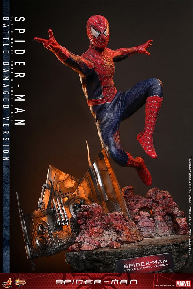 Spider-Man (Battle Damaged Version) Spider-Man Movie Masterpiece 1/6 Figurka 30 cm - Image 10