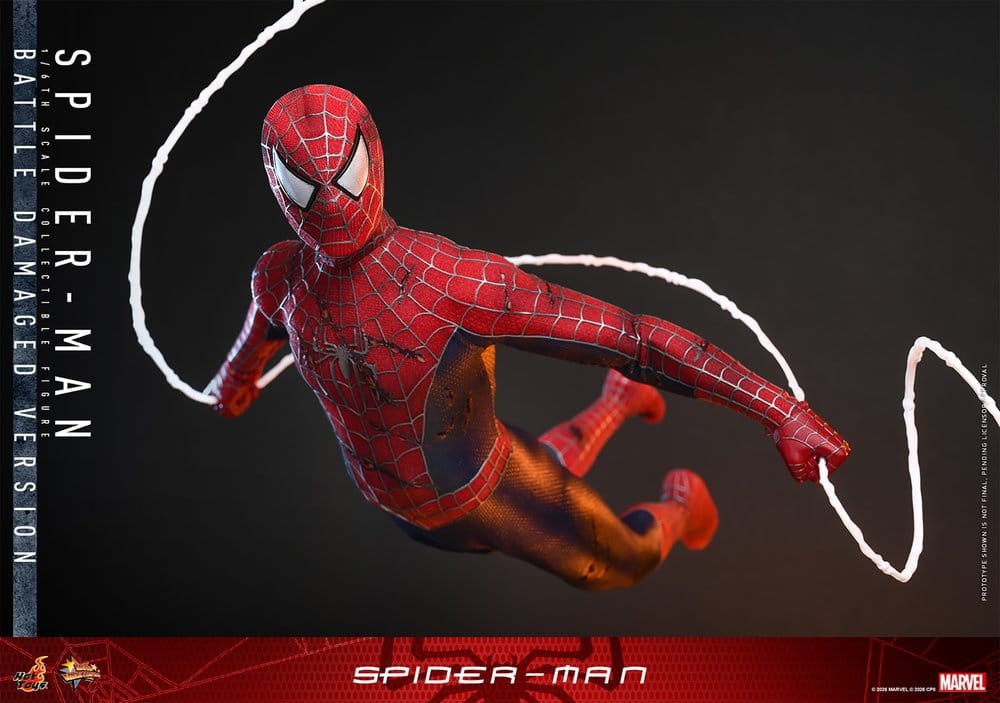 Spider-Man (Battle Damaged Version) Spider-Man Movie Masterpiece 1/6 Figurka 30 cm - Image 13