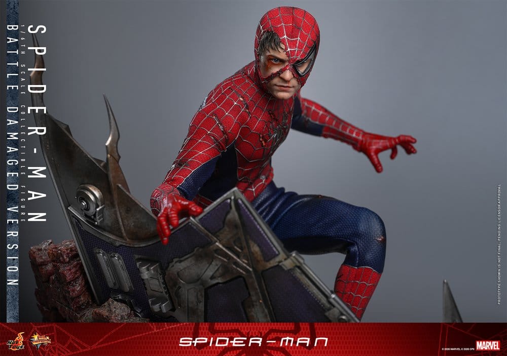 Spider-Man (Battle Damaged Version) Spider-Man Movie Masterpiece 1/6 Figurka 30 cm - Image 15