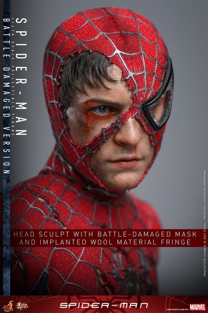 Spider-Man (Battle Damaged Version) Spider-Man Movie Masterpiece 1/6 Figurka 30 cm - Image 16