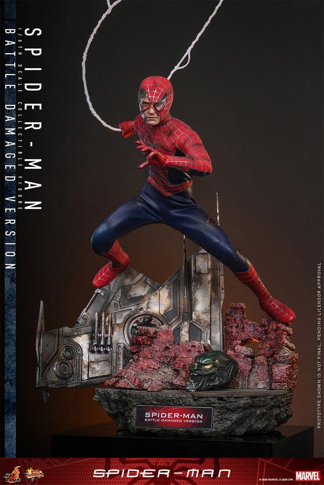 Spider-Man (Battle Damaged Version) Spider-Man Movie Masterpiece 1/6 Figurka 30 cm - Image 6