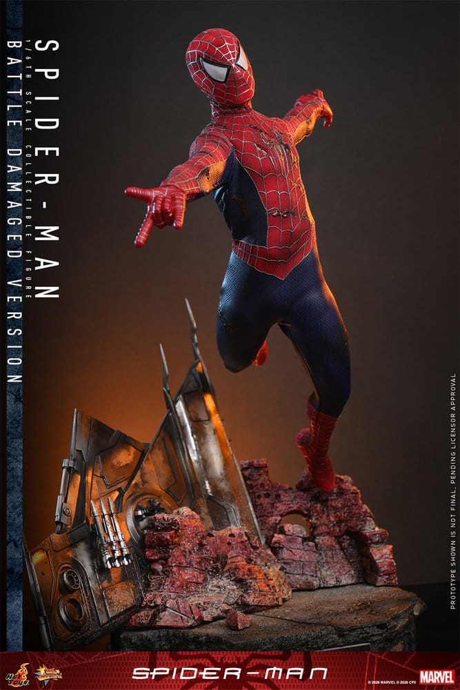 Spider-Man (Battle Damaged Version) Spider-Man Movie Masterpiece 1/6 Figurka 30 cm - Image 9