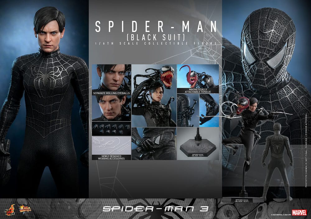 Spider-Man Black Suit Marvel Spider-Man 3 Movie Masterpiece 1/6 Figurka 30 cm - Image 13