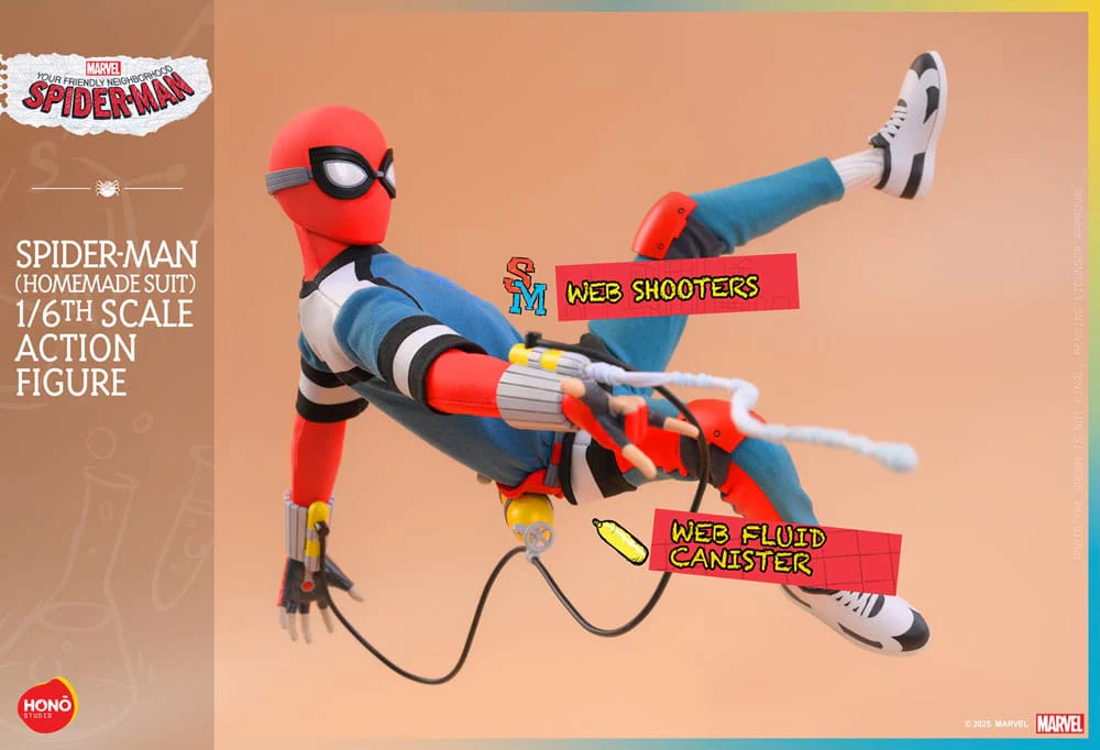 Spider-Man Homemade Suit Your Friendly Neighborhood Spider-Man 1/6 Figurka 29 cm - Image 16