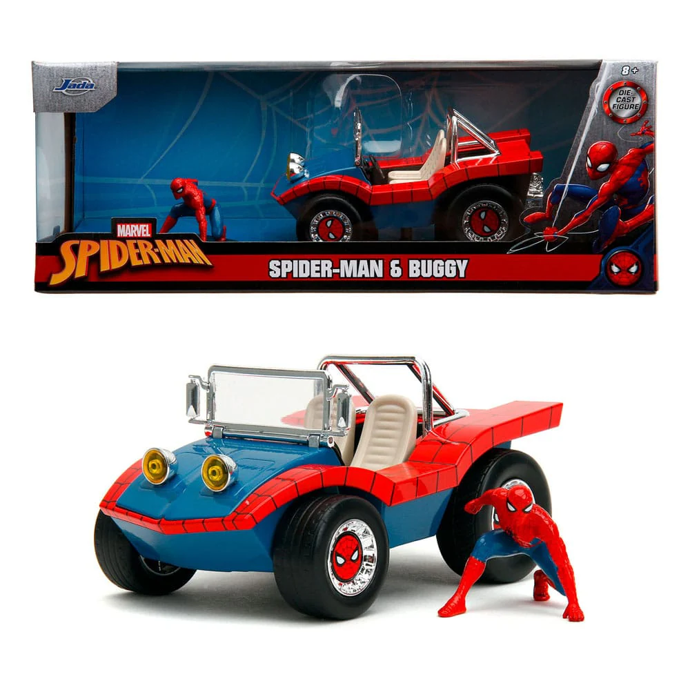 Spider-Man Marvel Buggy Diecast Model 1/24 Figurka 7 cm - Image 2