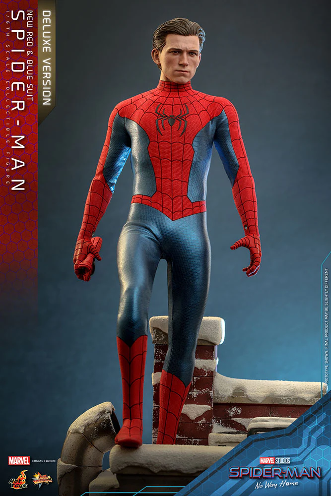 Spider-Man New Red and Blue Suit Marvel Spider-Man: No Way Home Movie Masterpiece 1/6 Deluxe Version 28 cm - Image 6