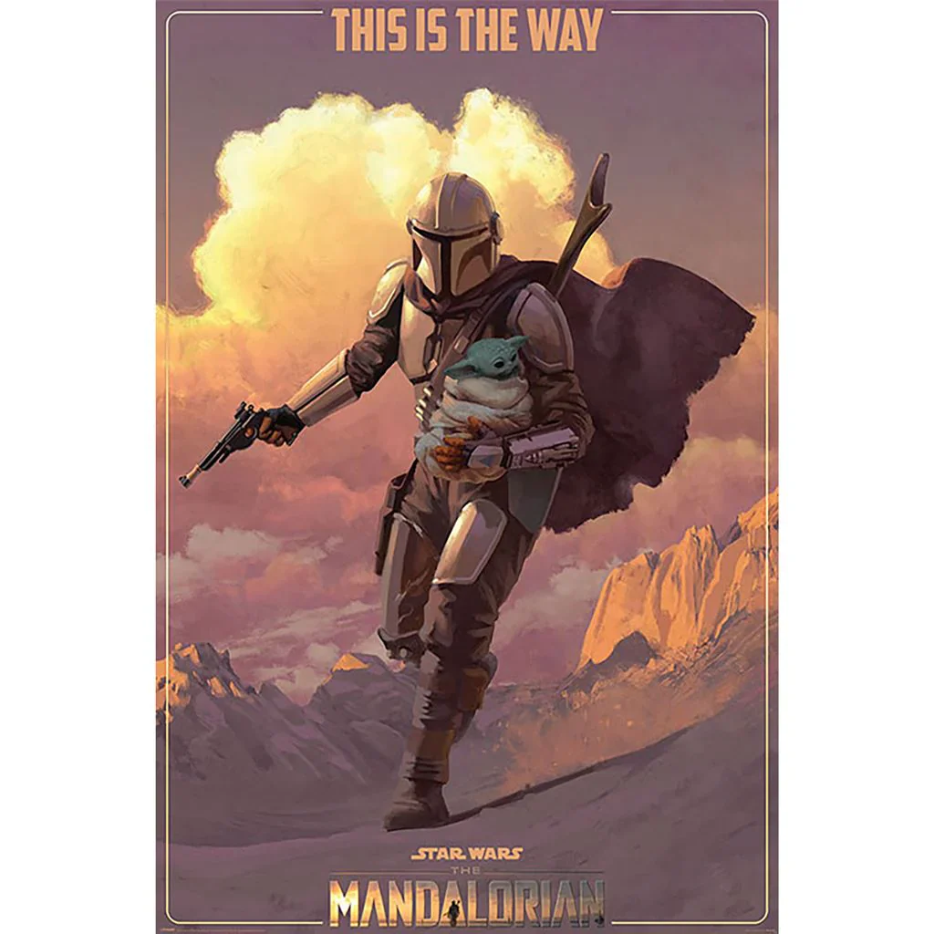 Star Wars The Mandalorian On The Run Maxi Poster Plakat 61 X 91.5cm