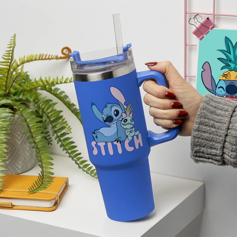 Stitch V2 Kubek Podróżny Ze Słomką Disney - Image 6