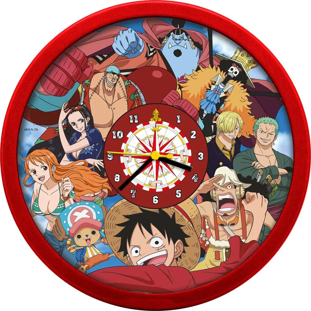 Straw Hat Pirates Zegar Ścienny One Piece