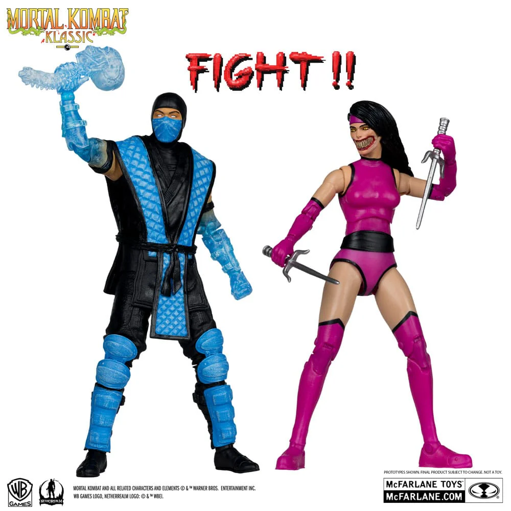 Sub-Zero vs. Mileena Mortal Kombat Klassiks 2-Pack Figurki 18 cm - Image 2