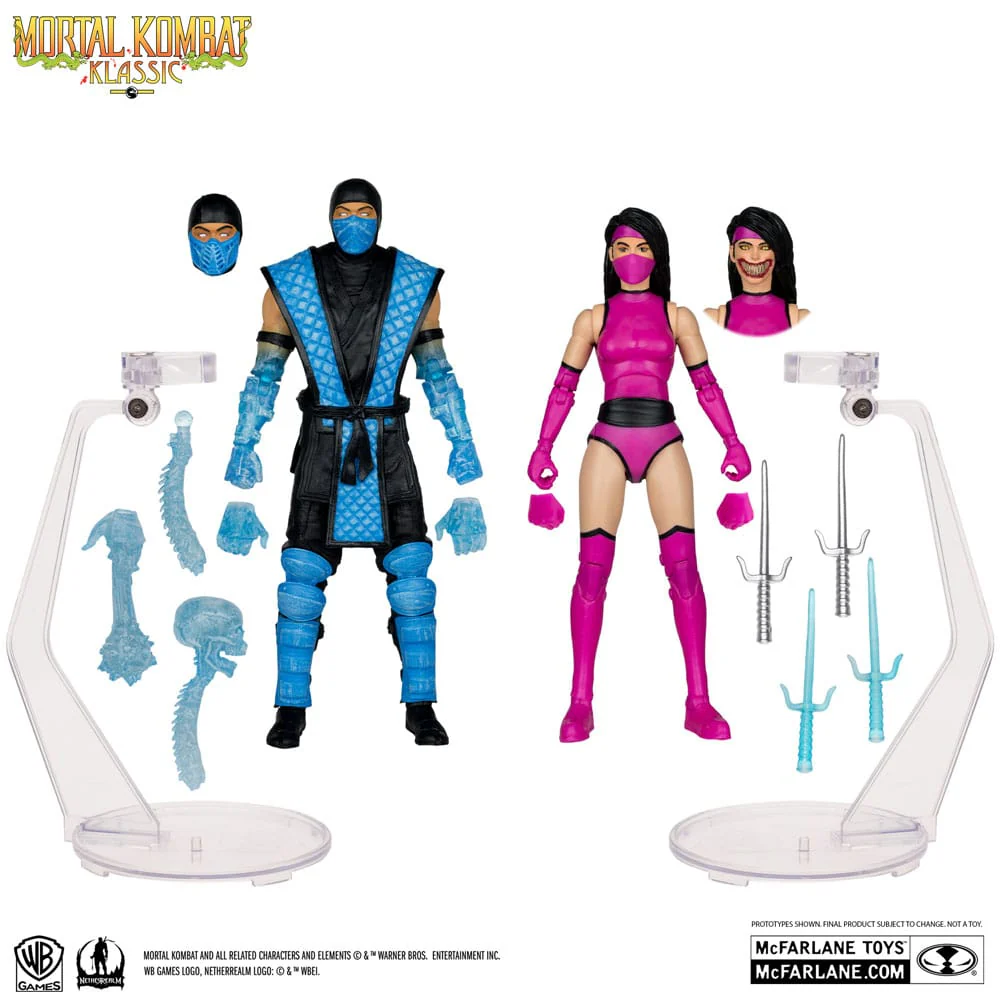 Sub-Zero vs. Mileena Mortal Kombat Klassiks 2-Pack Figurki 18 cm - Image 3