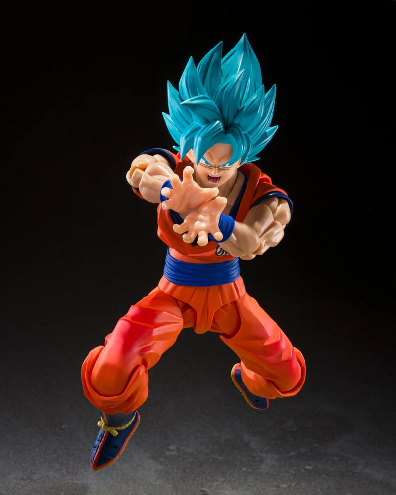 Super Saiyan God Super Son Goku Blue power transcending Limits Dragon Ball Super S.H.Figuarts Figurka 15 cm - Image 4
