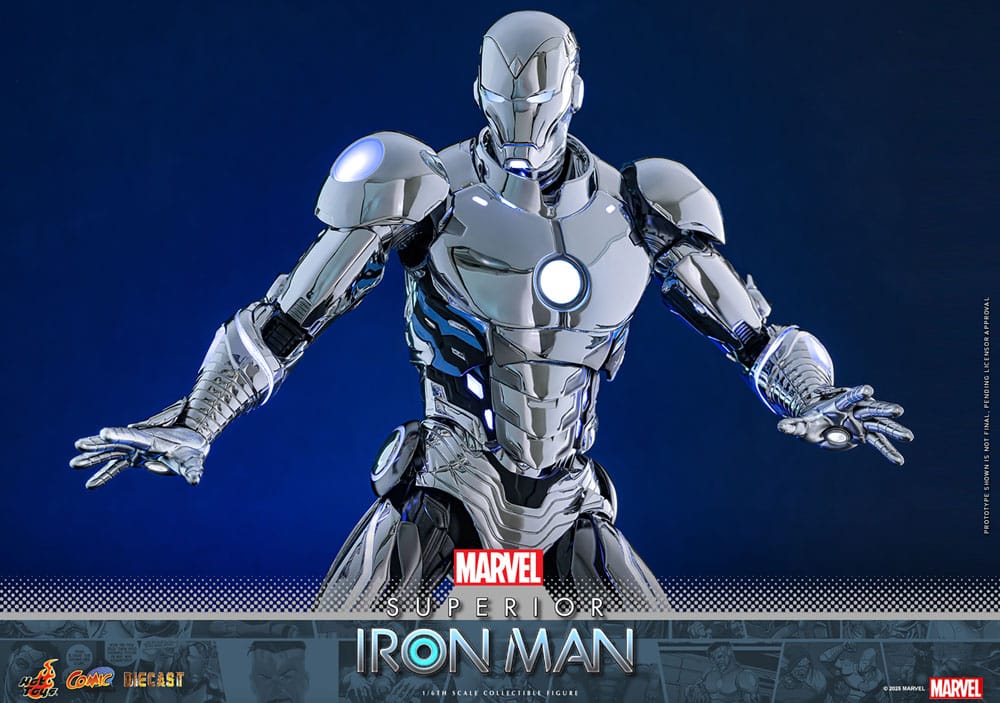 Superior Iron Man Marvel Comic Diecast Masterpiece 1/6 Figurka 32 cm - Image 16