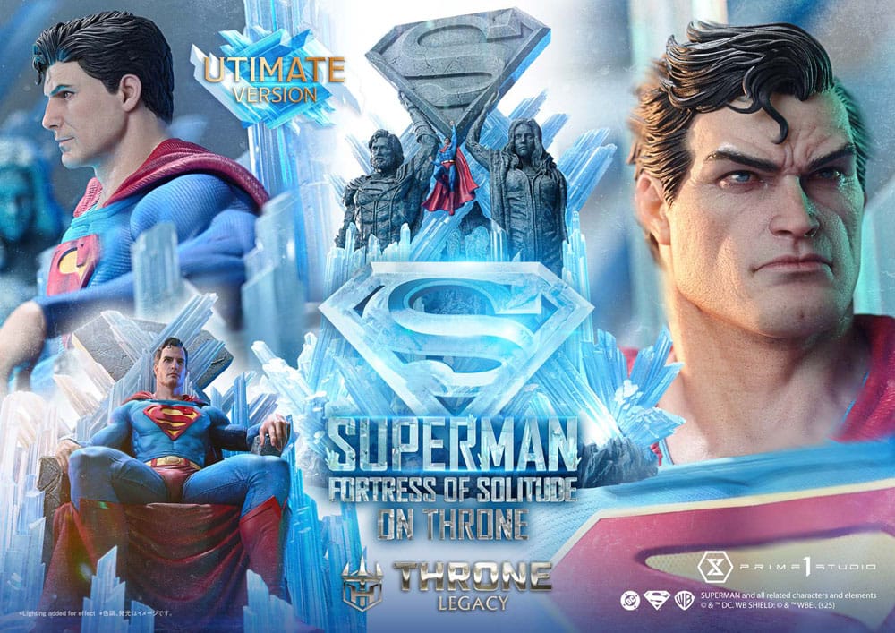 Superman Fortress of Solitude on Throne DC Comics Throne Legacy Collection Ultimate Version 1/4 Figurka 52 cm - Image 2