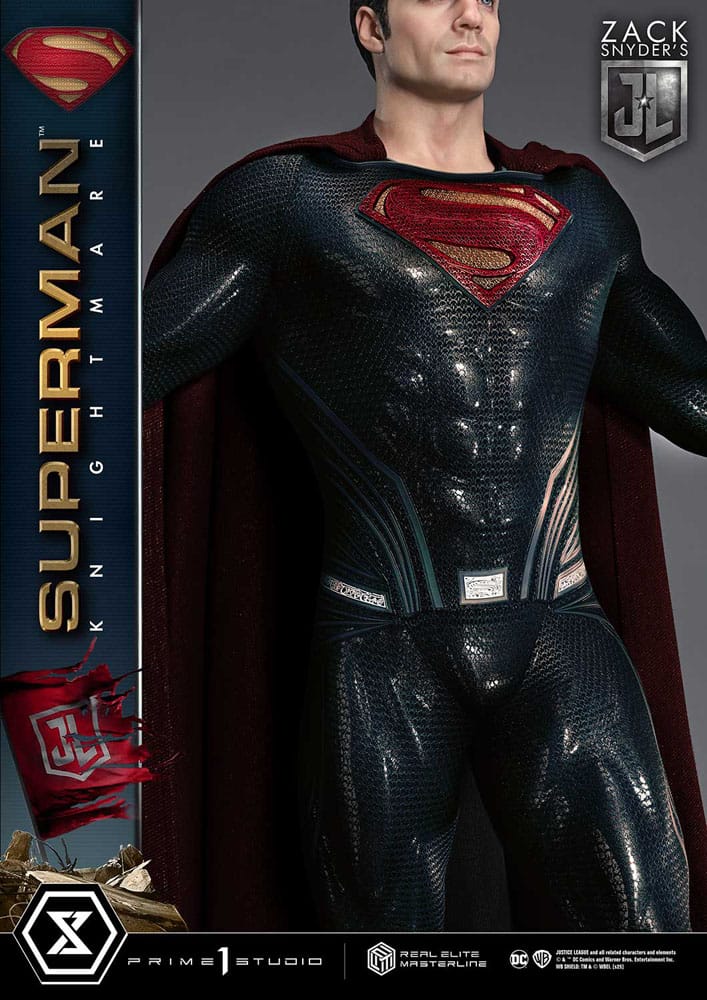 Superman Knightmare DC Zack Snyder's Justice League Real Elite Masterline Series Color Edition 1/3 Figurka  95 cm - Image 13