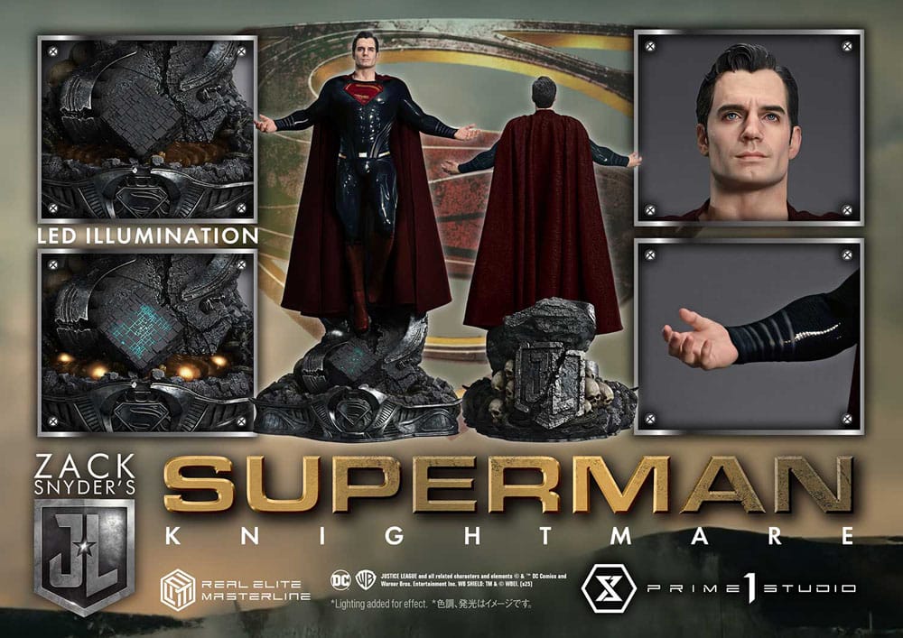 Superman Knightmare DC Zack Snyder's Justice League Real Elite Masterline Series Color Edition 1/3 Figurka  95 cm - Image 5