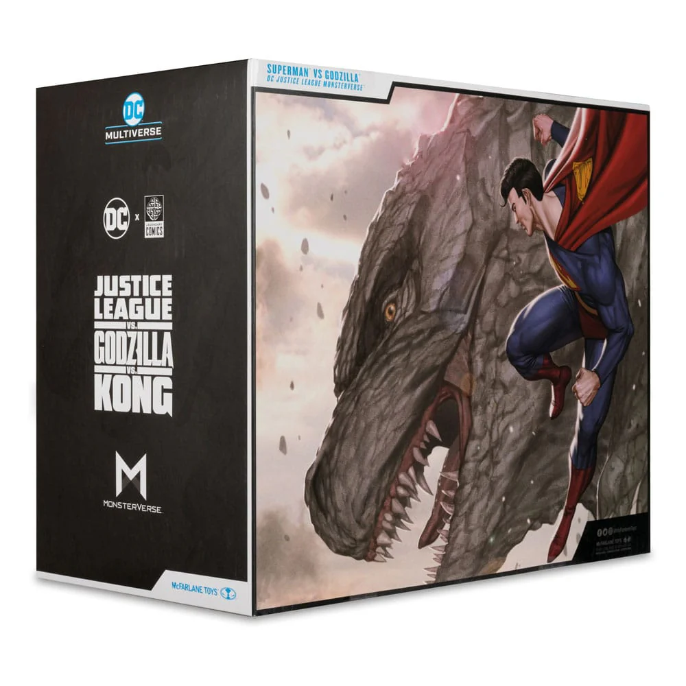 Superman Vs. Godzilla DC Justice League Monsterverse DC Multiverse 2-Pack Figurki 30 cm - Image 15