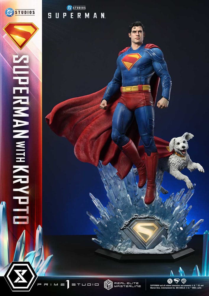 Superman with Krypto DC Movie Superman 2025 Real Elite Masterline Series 1/3 Figurka 95 cm - Image 12