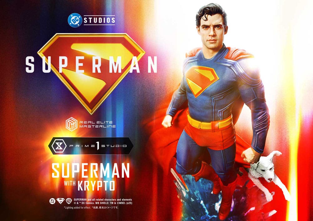 Superman with Krypto DC Movie Superman 2025 Real Elite Masterline Series 1/3 Figurka 95 cm - Image 3