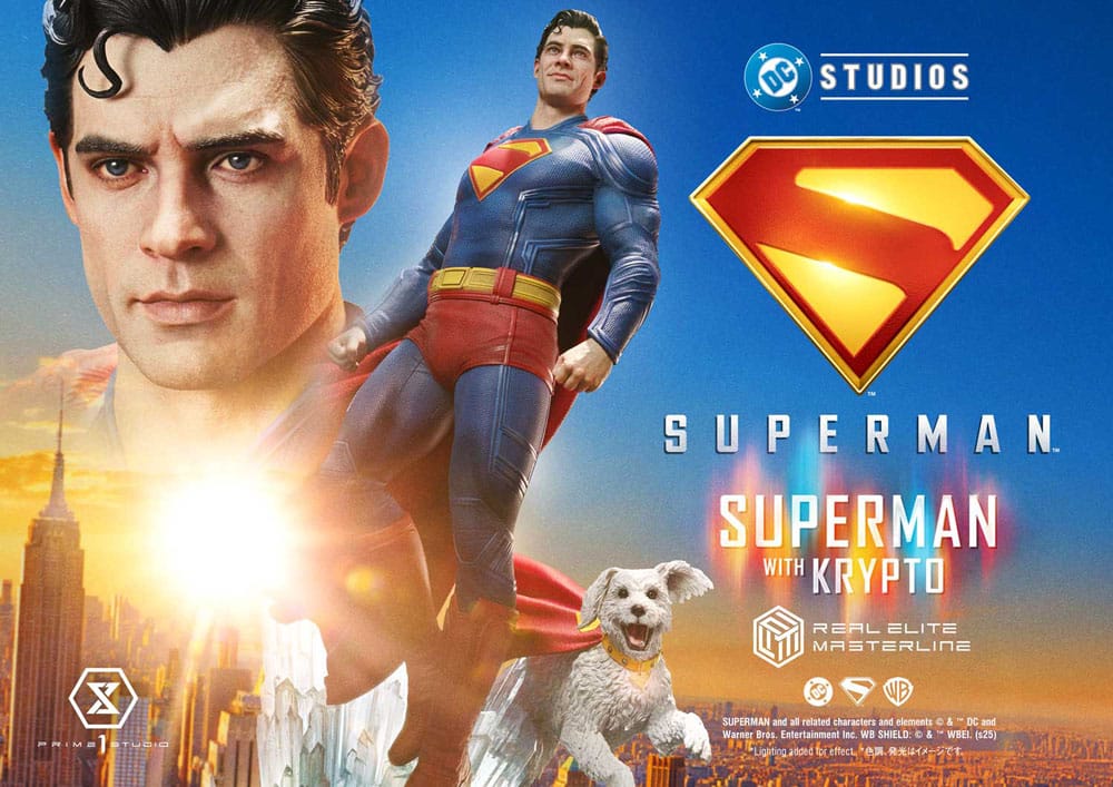 Superman with Krypto DC Movie Superman 2025 Real Elite Masterline Series Bonus Version 1/3 Figurka 95 cm - Image 2