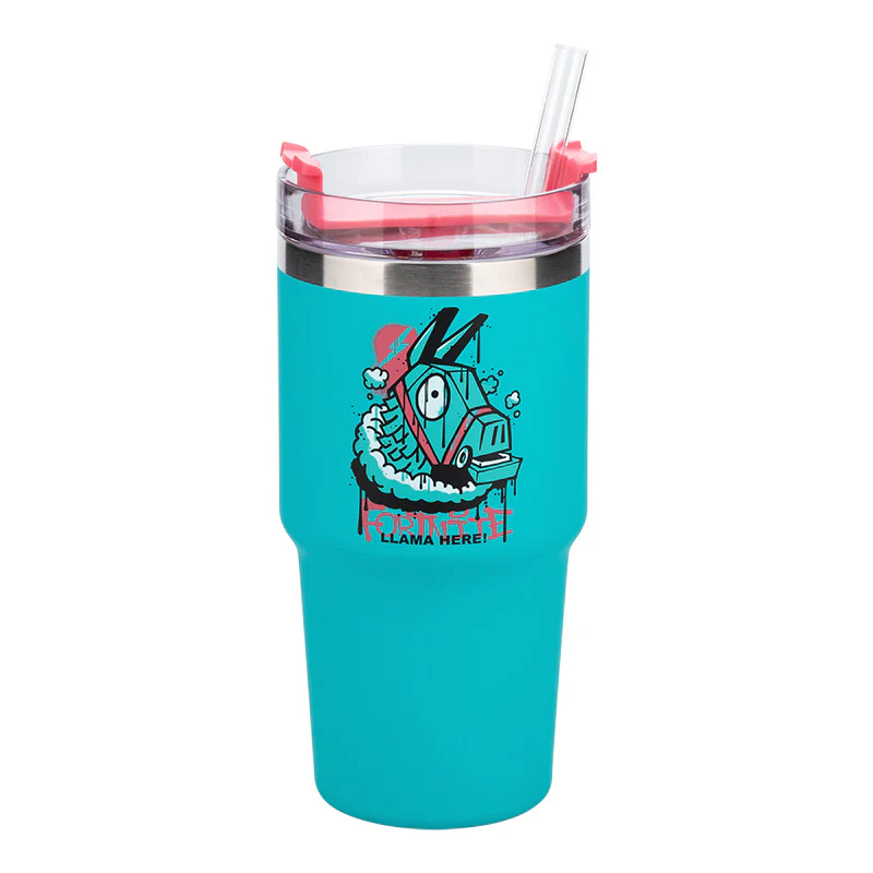 Supply Llama kubek podróżny ze słomką 600 ml Fortnite