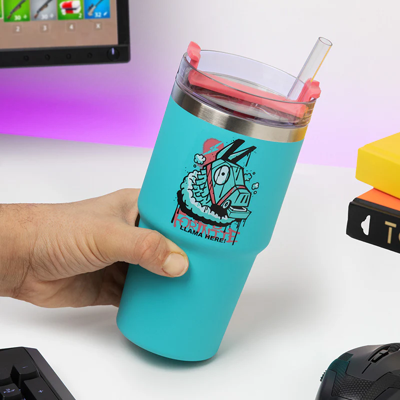 Supply Llama kubek podróżny ze słomką 600 ml Fortnite - Image 7