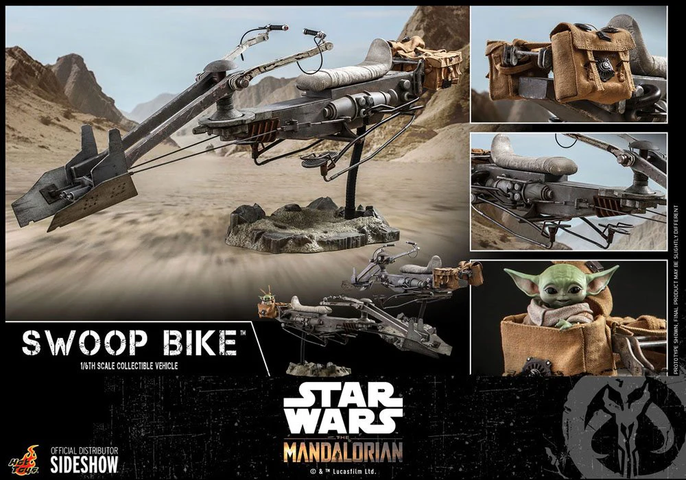 Swoop Bike Star Wars The Mandalorian Vehicle 1/6 Figurka 59 cm - Image 8
