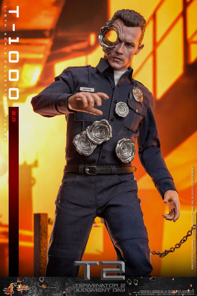 T-1000 (2.0) Terminator 2 Movie Masterpiece 1/6 Figurka 31 cm - Image 3